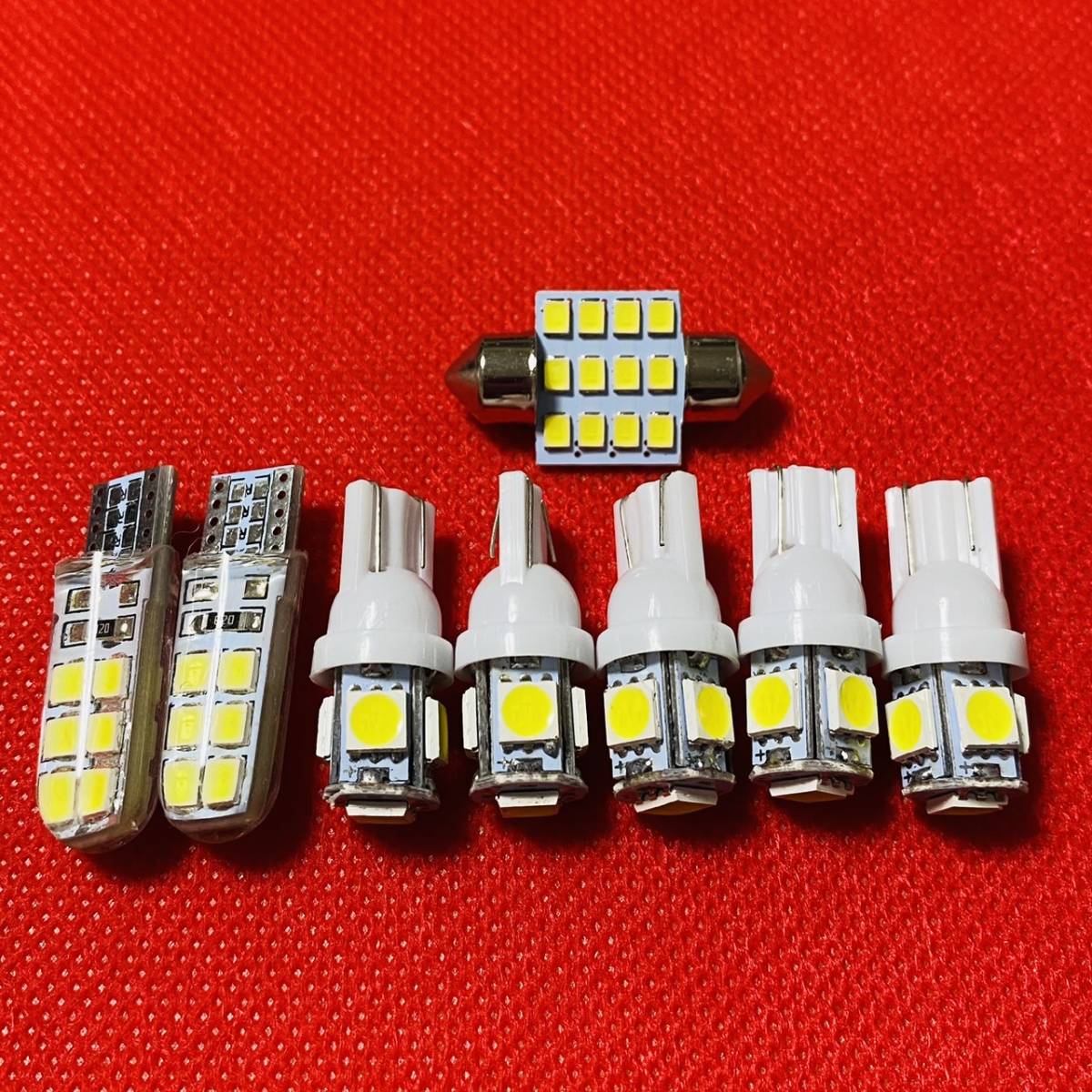 LA600S LA610S タント T10 LED ルームランプ ポジション ナンバー灯 8個セット ホワイト ダイハツ 純正球交換 送料無料拍卖