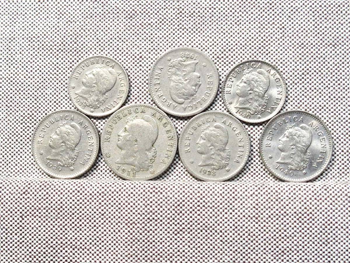 アルゼンチン 硬貨 7枚拍卖