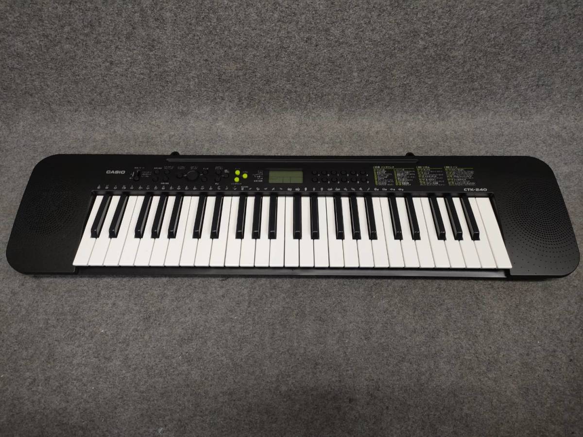 CASIO カシオ 電子キーボード ベーシックキーボード CTK-240 ※年式不明 楽器 音楽 演奏拍卖