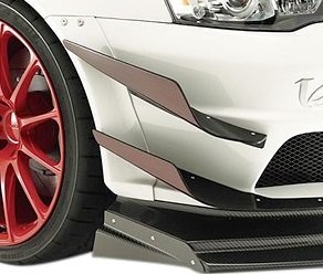 【M’s】 CZ4A ランサーエボリューションX 2007.10-2015.8 VARIS Ver.1 ワイドボディ用 ハイパーカナード (ダブル) FRP バリス VAMI-174拍卖