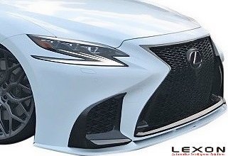 【M’s】 レクサス 50系 LS F-SPORT 前期 2017/10-2020/10 LEXON EXCLUSIVE フロントリップスポイラー レクソン FRP 未塗装 エアロ パーツ拍卖