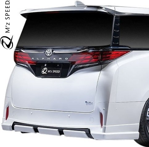 【M’s】 40系 アルファード 前期 2023.6- M'z SPEED リアアンダースポイラー (マフラーレス用) ABS エムズスピード エアロ 部品 3024-3610拍卖
