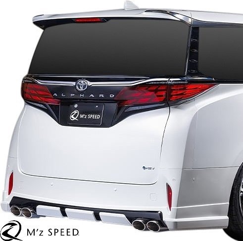 【M’s】 40系 アルファード 前期 2023- M'z SPEED リアアンダースポイラー 4本出しマフラー用 AES エムズスピード エアロ 部品 3024-3110拍卖