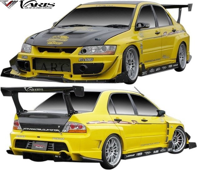 【M’s】 CT9A ランサーエボリューション8 (2003-2005) VARIS フルキット 5点 (タイムアタックVer.) バリス エアロ パーツ フルエアロ拍卖