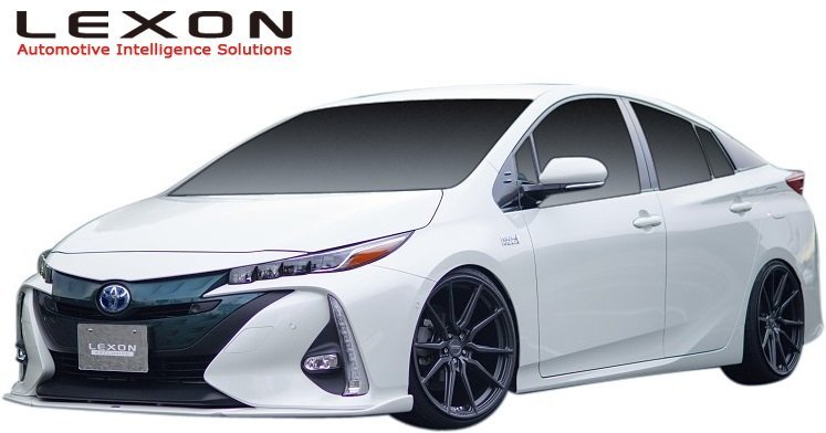 【M’s】トヨタ プリウス PHV ZVW52 (2017.2-2023.2) LEXON EXCLUSIVE フロントリップスポイラー レクソン FRP 未塗装 エアロ パーツ 50系拍卖
