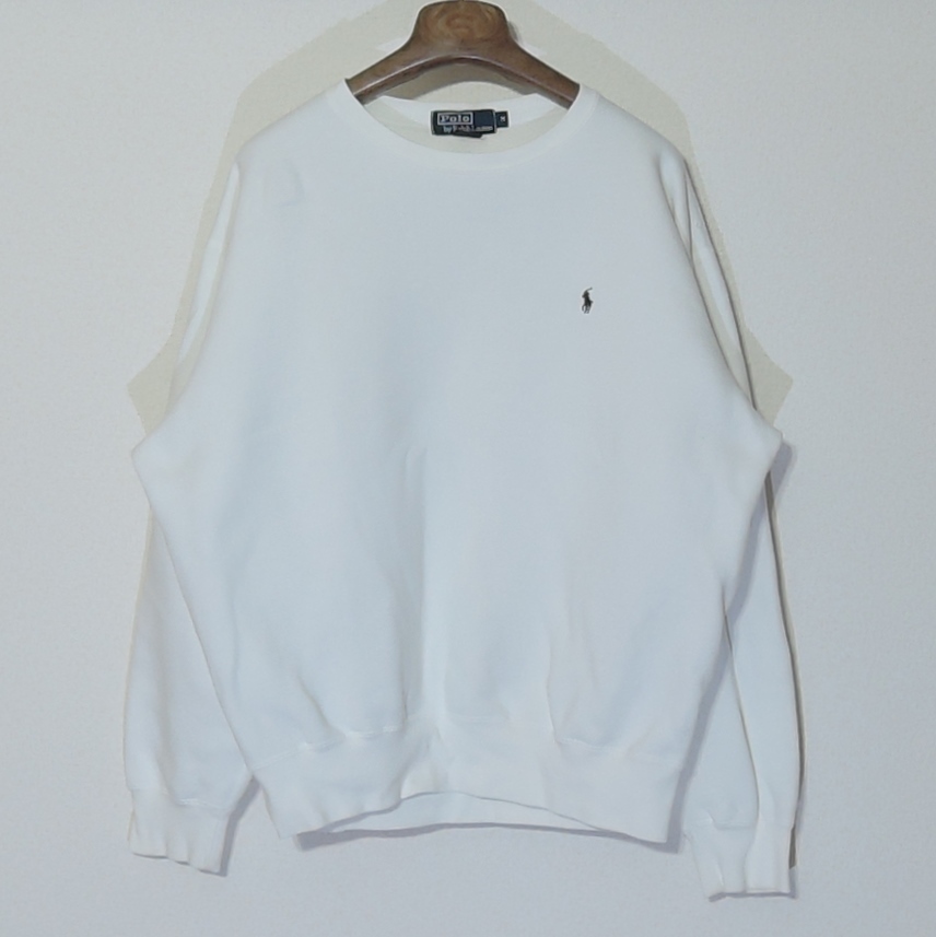 90's ポロ ラルフローレン Polo Ralph Lauren 裏起毛 スウェット ポニー 刺繍 北マリアナ諸島 USA製 トレーナー ヴィンテージ 6929拍卖