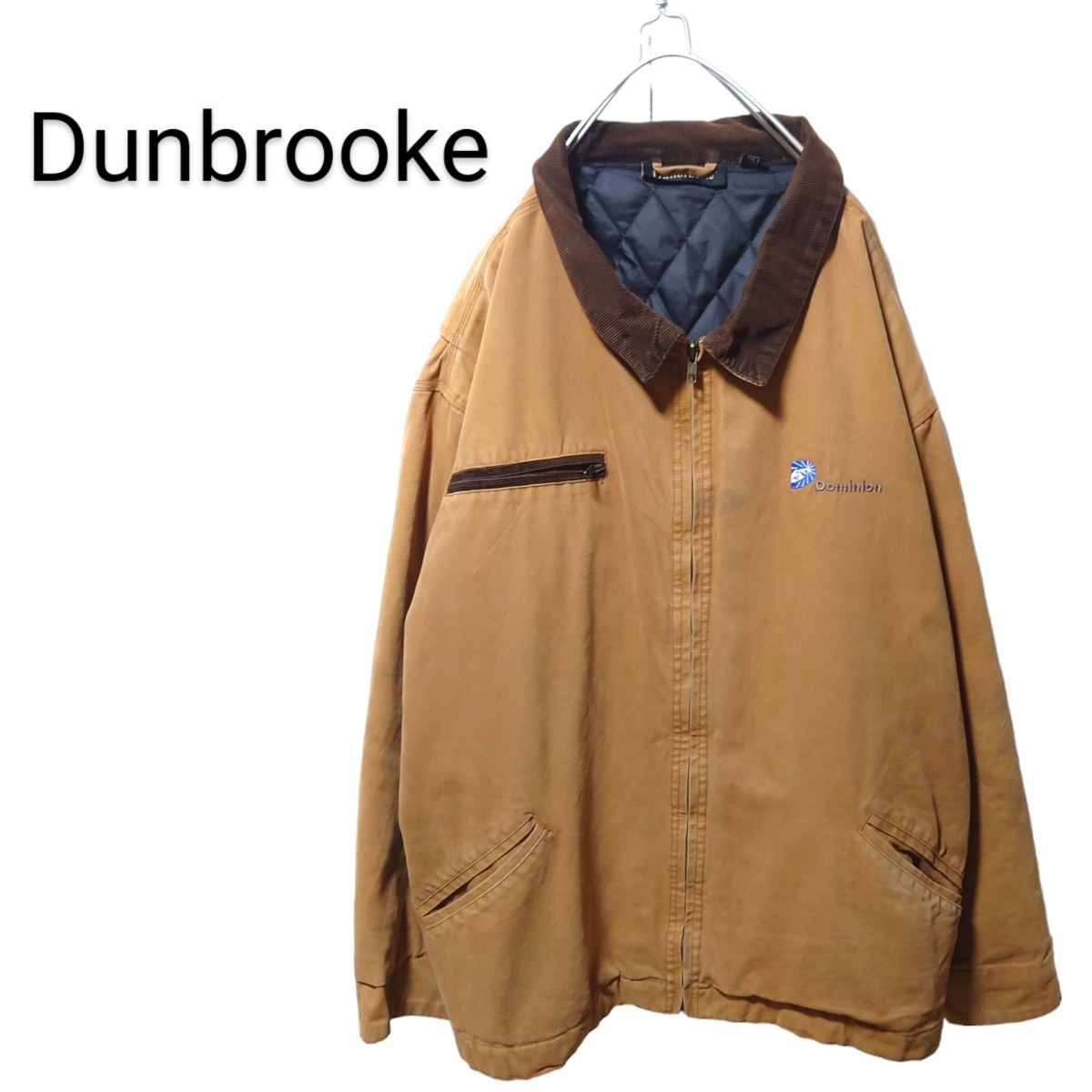 【Dunbrooke】コーデュロイ襟 中綿入り ダックジャケット A-1375拍卖