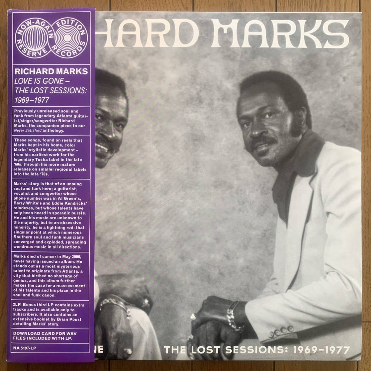 RICHARD MARKS / LOVE IS GONE - THE LOST SESSIONS : 1969-1977 (NOW-AGAIN) 2LP拍卖
