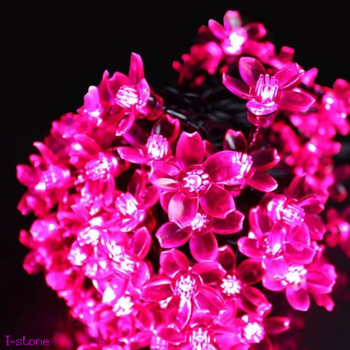 クリスマス 桜LEDイルミネーションライト 100球 艶やかなピンク 和風 電飾 ルームデコレーション お洒落 インテリア ガーデン 雰囲気照明拍卖