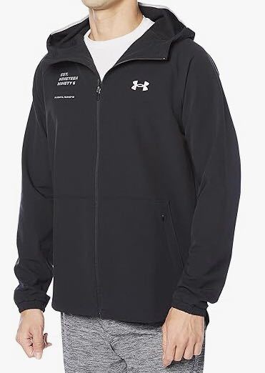 【送料無料】 【新品】 トレーニングウェア ウーブンジャケット LGサイズ アンダーアーマー ストレッチ パーカー バックロゴ 福袋解体拍卖