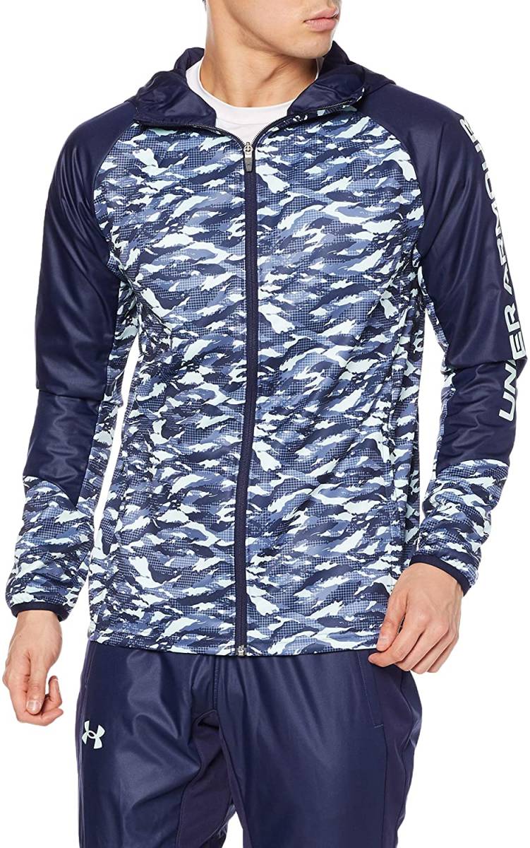 【送料無料】 【新品】 アンダーアーマー 迷彩フルジップ パーカー ジャケット XLサイズ 1358901 福袋解体拍卖