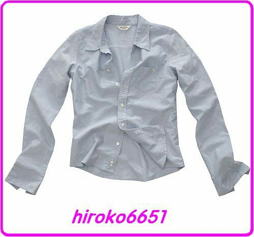☆061☆新品☆ アバクロ 長袖シャツ ボタンダウン☆ガールズ kids XL (BL) ウーマン M L ☆abercrombie & Fitch☆A&F拍卖