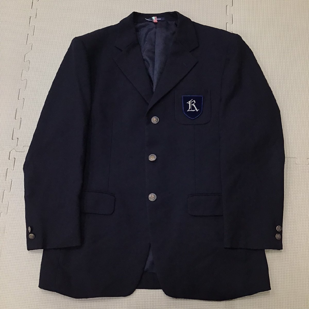 O269/A (中古) 愛知県 愛知啓成高校 男子制服1点 /L/ブレザー/紺/TOMBOW VARSITYMATE/冬服/冬用/中学校/高校/男子生徒/学生服拍卖