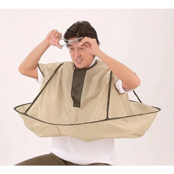 【即納】ジャンボ 散髪 マント コジット 使用時 直径90cm 収納時 直径32cm 理容 美容 整髪 大人 子供 カット 毛染 ジャンボ散髪マント拍卖