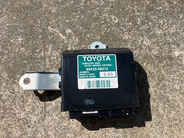 トヨタ★20ヴェルファイヤ ゴールデンアイズ★後期純正アウターミラーコントロール89430-58012★20アルファードANH20WGGH20WATH20拍卖