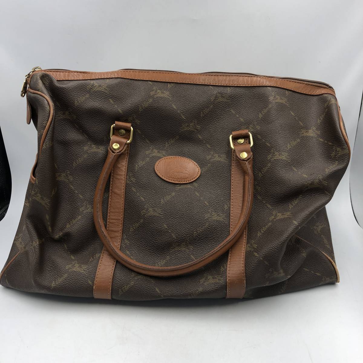 【Alberio】アルベリオ レディース ハンドバッグ 大きい モノグラム ブラウン 中古拍卖