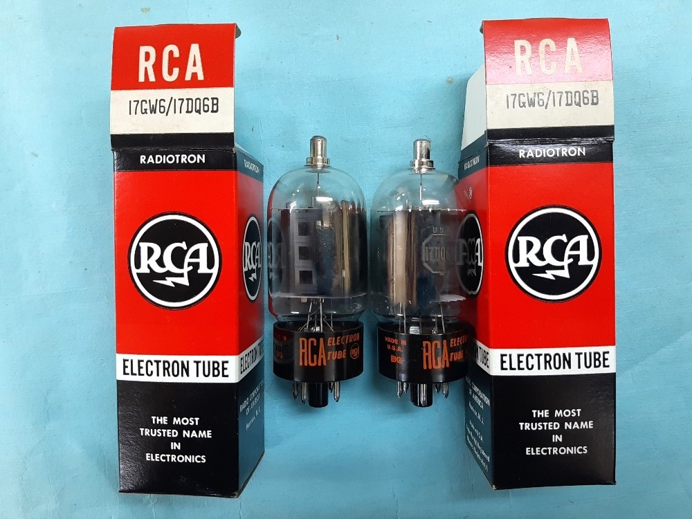 即決あり■未使用■17DW6 / 17DQ6B RCA 2本組 化粧箱入り ビーム管 数量あり拍卖