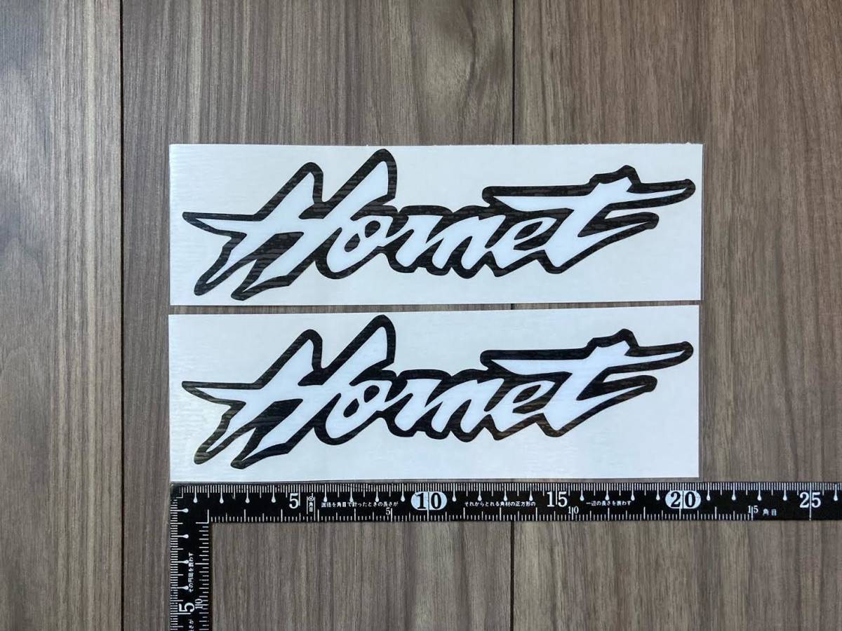 送料無料 Hornet Decal Sticker ホーネット 蜂 ヘルメット ステッカー シール デカール 200mm x 58mm 2枚セット拍卖