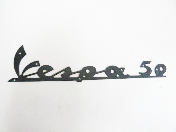 ベスパ Vespa 50 旧タイプ エンブレム 黒 ブラック Black拍卖