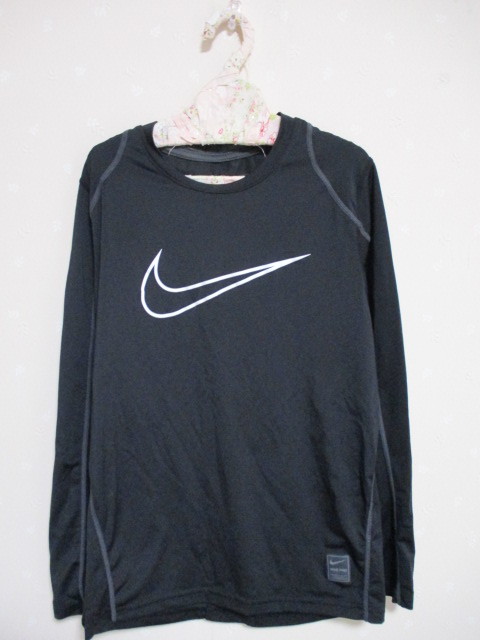 ё ナイキ NIKE ё DRI-FIT 長袖Tシャツ ■M■ 黒 31125拍卖