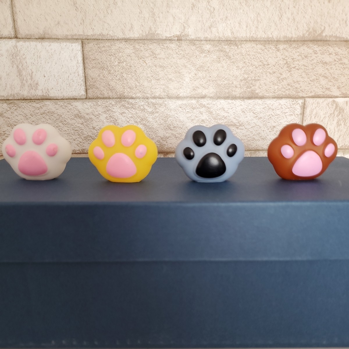可愛い肉球ソフビ4種セット 猫 犬 動物 インテリア拍卖