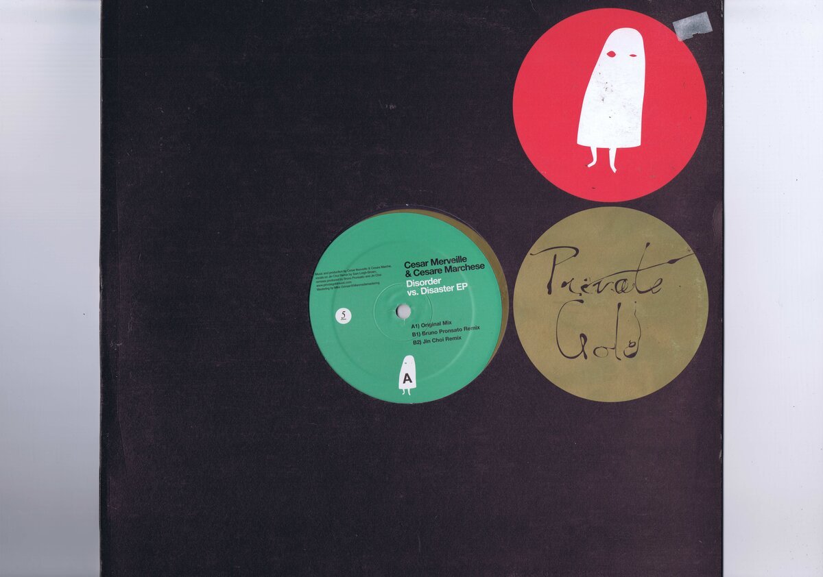 盤質良好 ドイツ盤 12inch Cesar Merveille & Cesare Marchese / Disorder vs. Disaster EP オリジナルインナースリーブ付き 5拍卖
