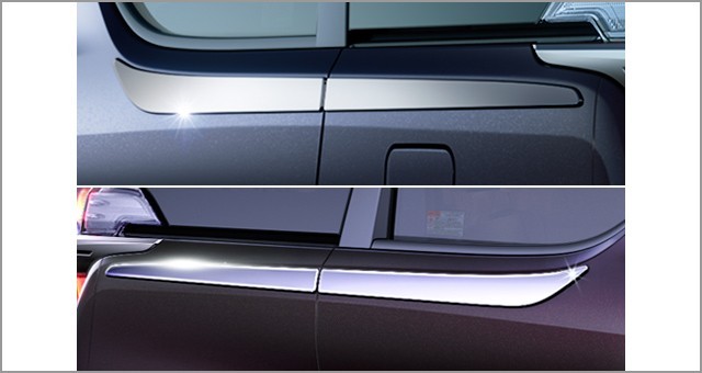 ヴェルファイア 30系 後期:純正 アッパーサイドガーニッシュ(メッキ)(廃盤 残り在庫わずか)拍卖