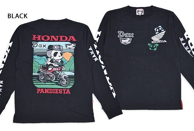 HONDA×PANDIESTA DAX125ロングTシャツ◆PANDIESTA JAPAN ブラックXXLサイズ 533504 パンディエスタジャパン ホンダ 二輪拍卖