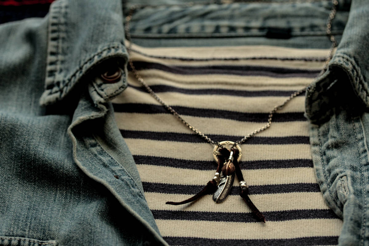 *シルバー925メディスンホイール&フェザーネックレス拍卖