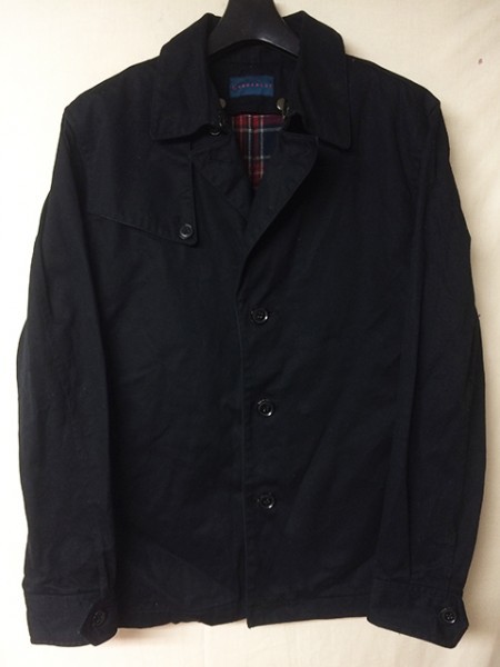 RAGE BLUE レイジブルー ライナー付きショートトレンチジャケット 黒拍卖