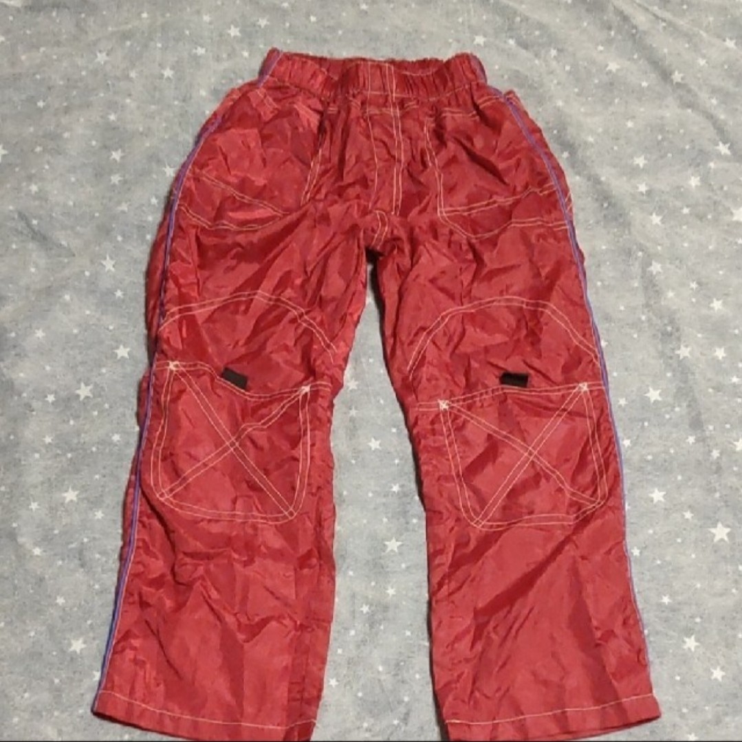 RIO カーゴ裏メッシュパンツ 130 シャカシャカパンツ レッド拍卖