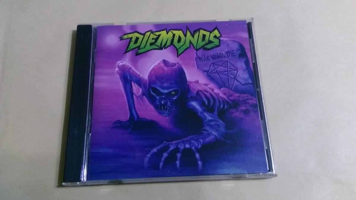 Diemonds - Never Wanna Die☆Skull Fist Enforcer Striker White Wizzard Axxion AC/DC Van Halen 拍卖