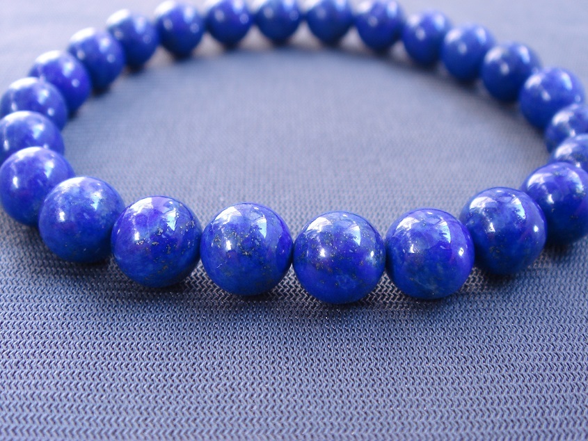 最高級,風水,お守り,聖石,天然8A級ラピズラズリのブレスレット8mmSP2☆最後一品拍卖