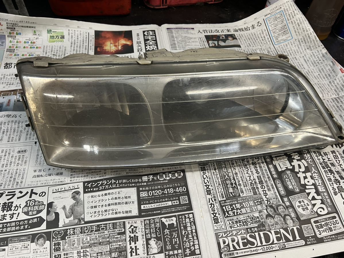 トヨタ純正 マークⅡ JZX100 ヘッドライト ハロゲン 右 。拍卖
