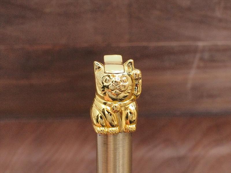 コレクションとして☆デッドストック・金色の左手招き猫ライター☆縁起物風水商売繁盛拍卖