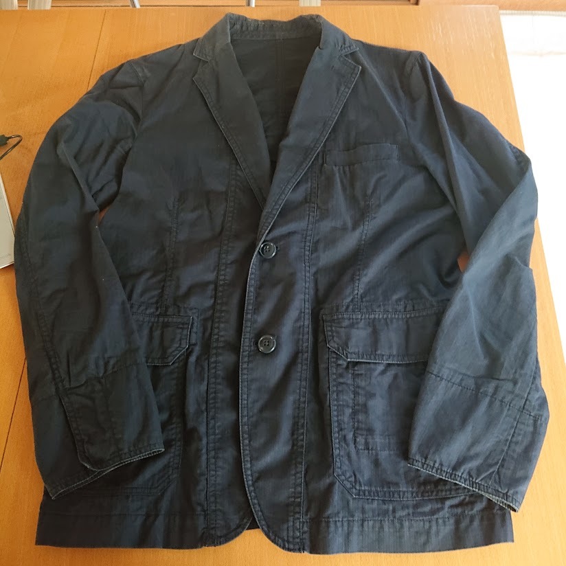 TOPVALU 2つ釦 カジュアルジャケット NAVY Ssize拍卖