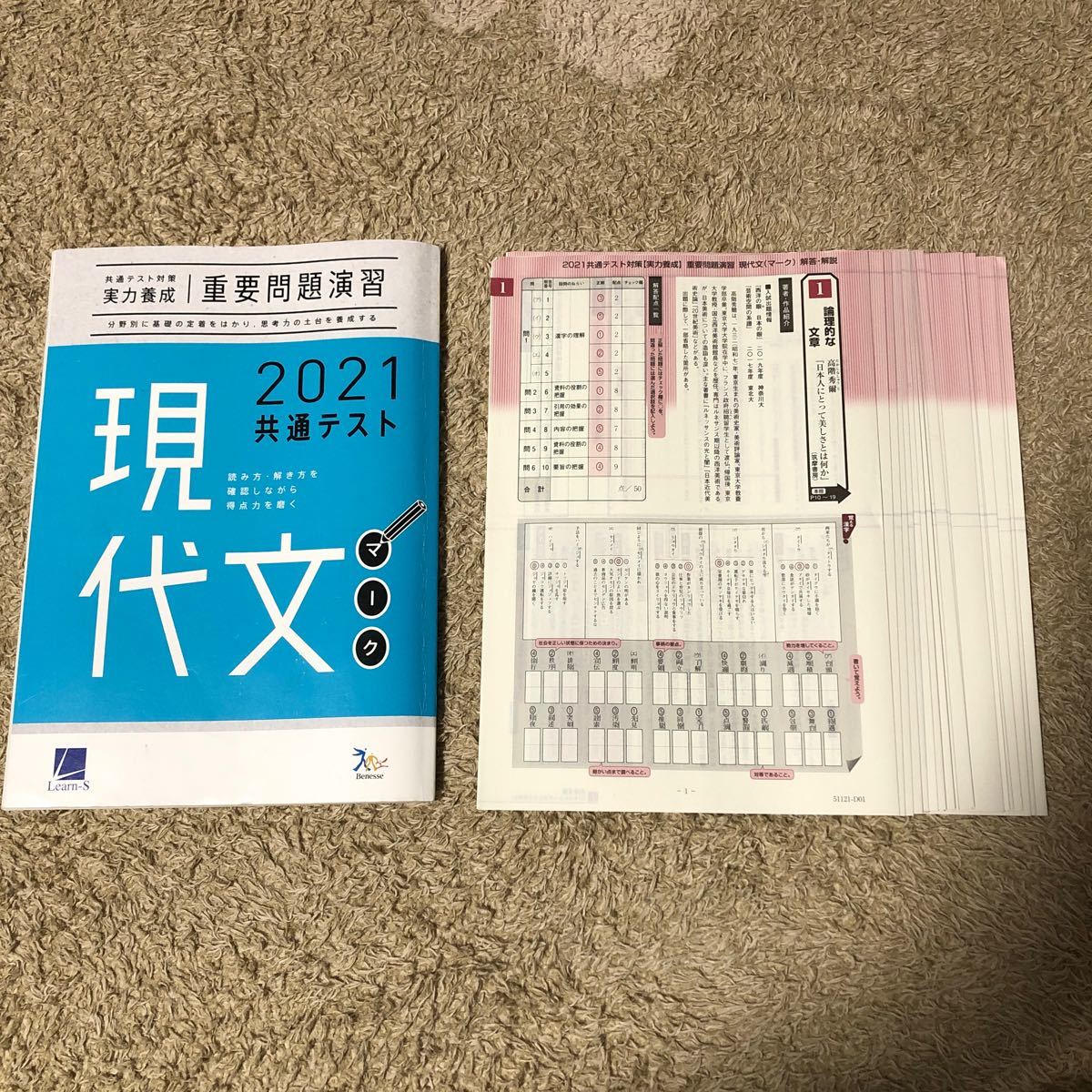 ベネッセ 共通テスト重要問題演習 現代文 マーク拍卖