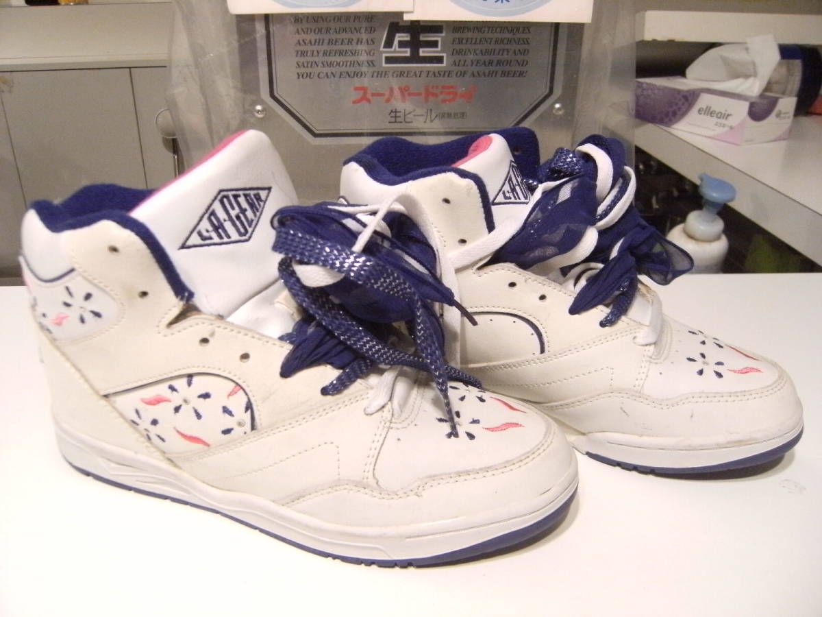 昭和レトロ 1993年 LA GEAR アメリカ エルエーギア トレーニング シューズ スニーカー 25.0★エアロビクス ボディビル フィットネス 筋トレ拍卖