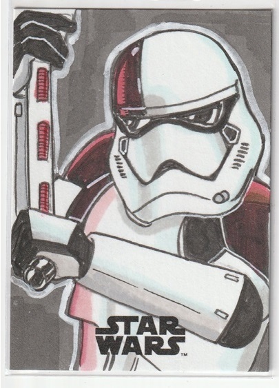 【1of1 スケッチカード】STAR WARS 直筆イラスト サイン 拍卖