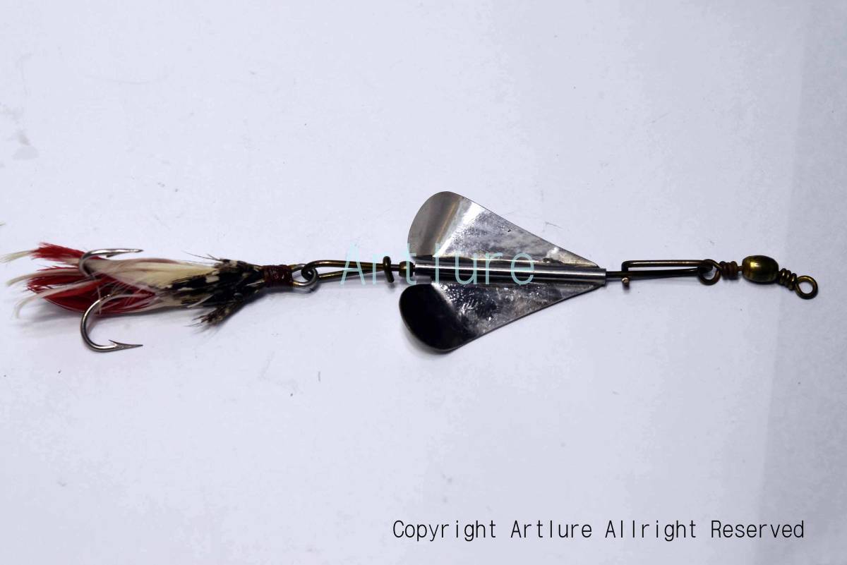 VINTAGE RARE METAL LURE, four bros black bass 希少蒐集家向けヴィンテージメタルルアー、オールドルアー、スピナー、スプーン、SPINNER拍卖