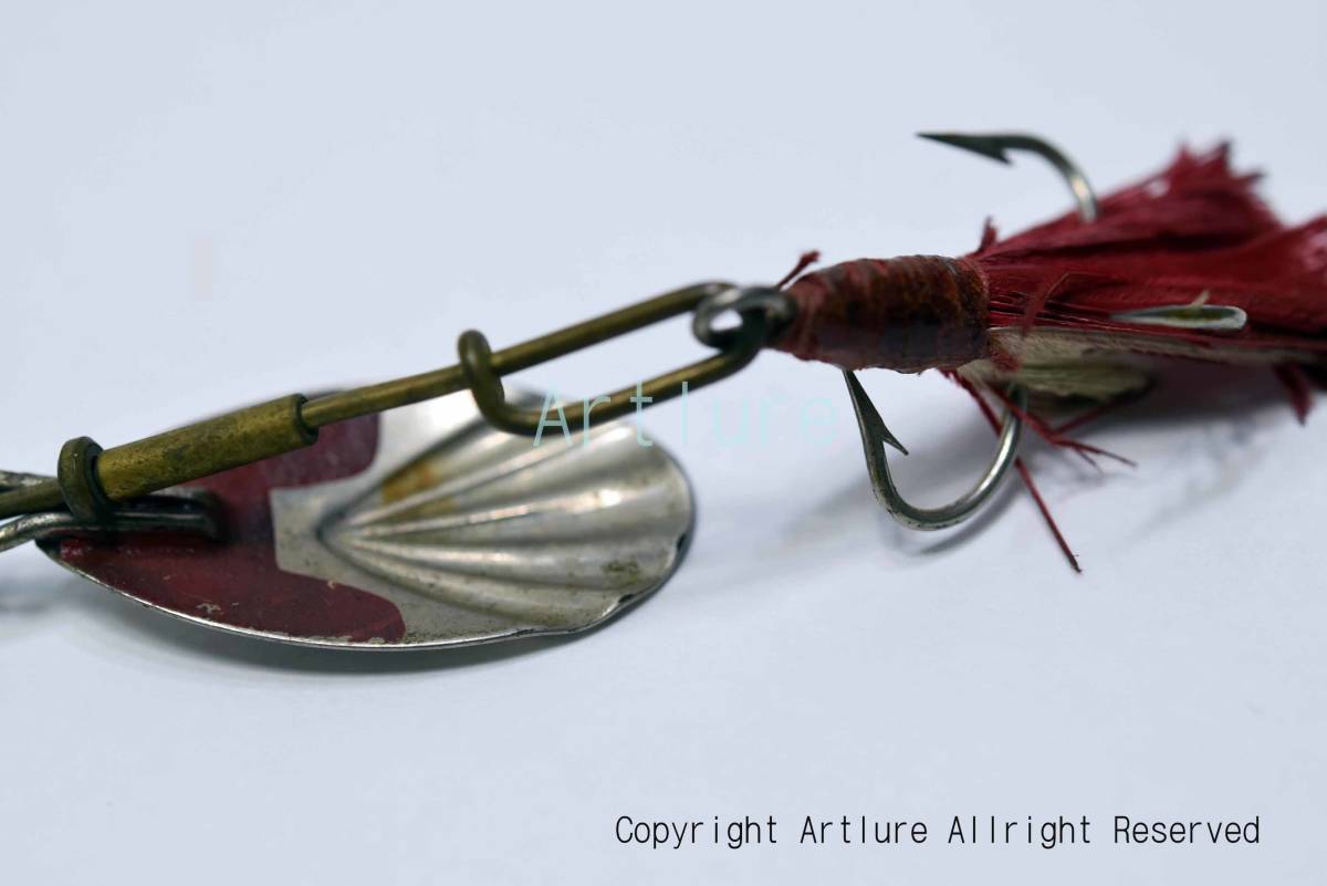 VINTAGE RARE METAL LURE,G.M.SKINNER #2 c1874 希少蒐集家向けヴィンテージメタルルアー、オールドルアー、スピナー、拍卖