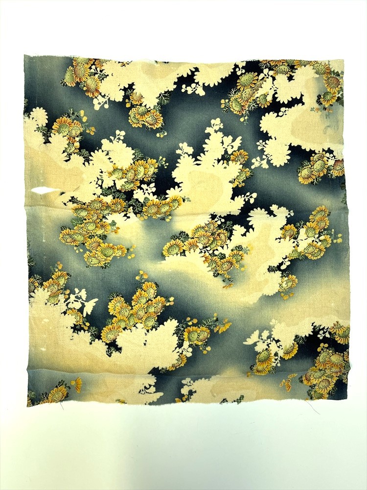 花とら●アンティーク端切れ 雲 菊 ちりめん リメイク 素材 細工用 231105-25拍卖