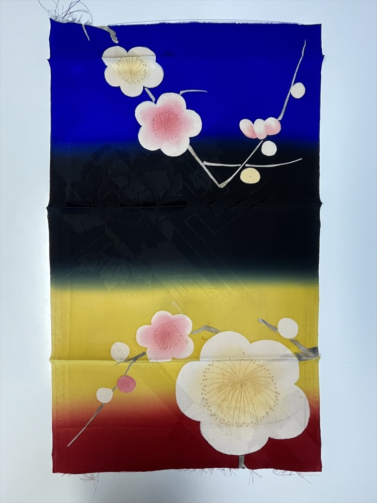 花とら●リサイクル端切れ ぼかし 梅 リメイク 素材 細工用 231105-22拍卖