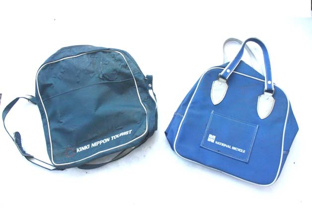 70sナショナル自転車、近畿日本ツーリスト旅行バッグ 検PANAMデコチャリ丸石宮田自転車JAL昭和レトロMODSリトルホンダカブC100ヤマハYG1IVY拍卖