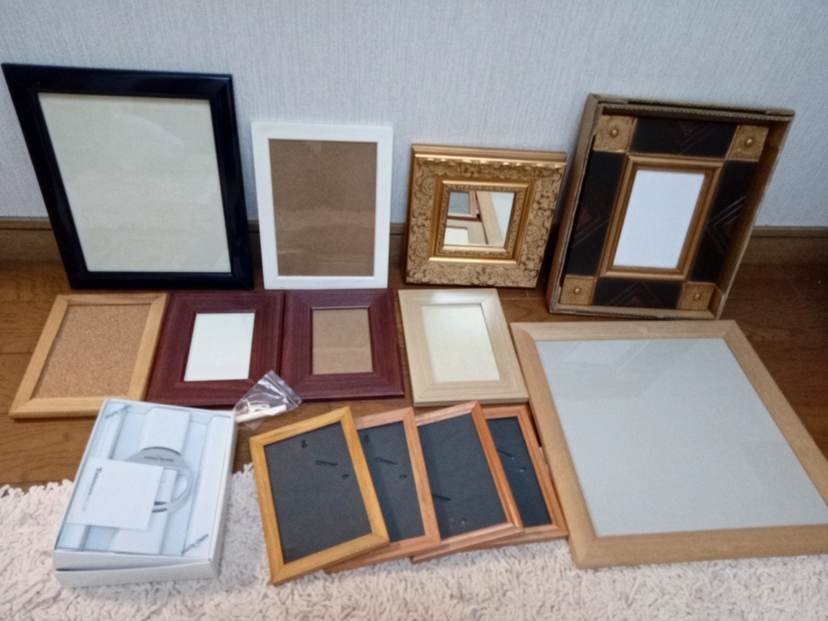◆油絵額縁 フォトフレーム 画用紙額縁6枚等22枚拍卖