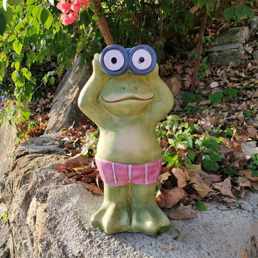 ガーデンオブジェ ガーデニング 飾り 太陽エネルギーライト付き かわいい 玄関 オーナメント 庭作り拍卖