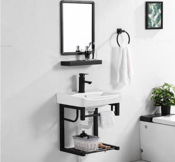 大好評★実用品★家庭用壁掛け式 洗面器洗面台小型洗面台セットには水槽拍卖