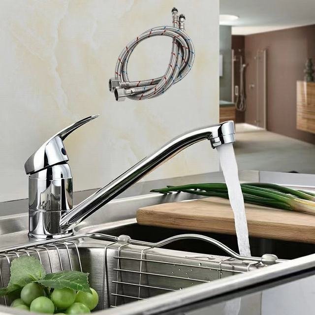 キッチン蛇口 蛇口 混合水栓 泡注ぎ口 キッチン 水栓 角度回転 冷熱水対応 60cmホース付 台所蛇口 シングルレバー SUS304ステンレス拍卖