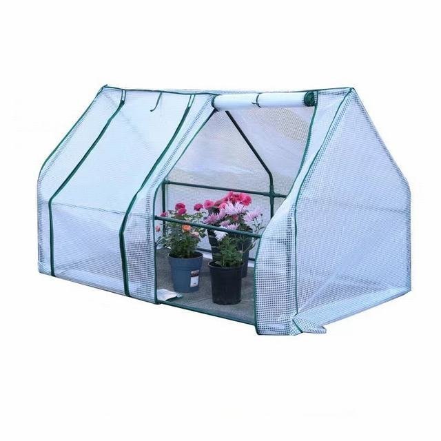屋外温室 ビニールハウス PEカバー 四季兼用 家庭用温室 ベランダ温室 ガーデンハウスカバー 植物保護 UV保護 防風拍卖