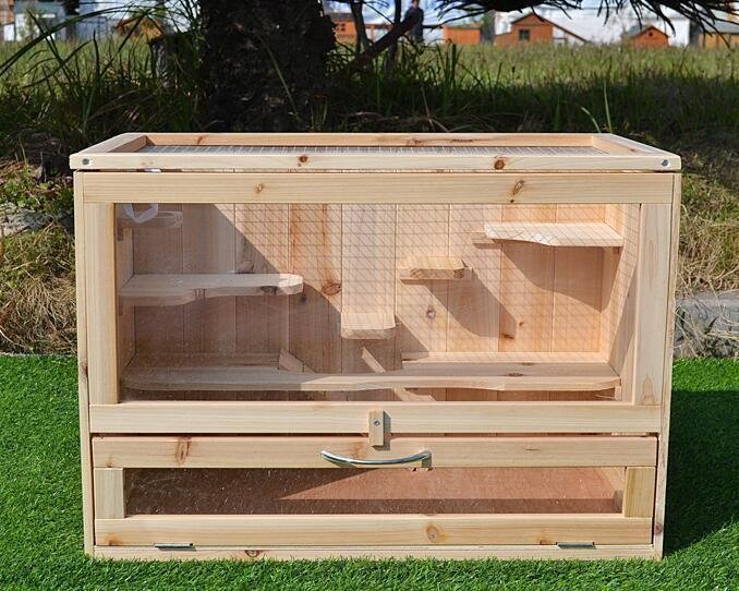 人気商品★透明なドア 別荘 ペットケージ 飼育ケージ 屋外 庭用 小動物ケージ ハムスター となりのトトロ リス 転倒防止拍卖